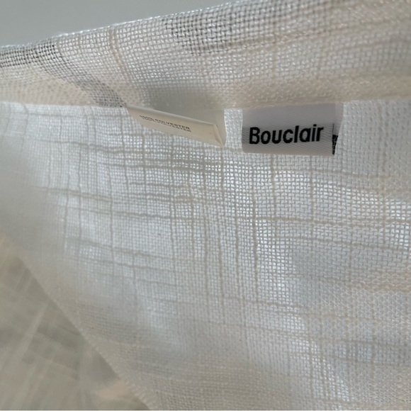 🚨CLEARANCE SALE🚨 COPY - COPY - White Genoa Sheer Rod Pocket Curtain 54" x 108" - Picture 9 of 13